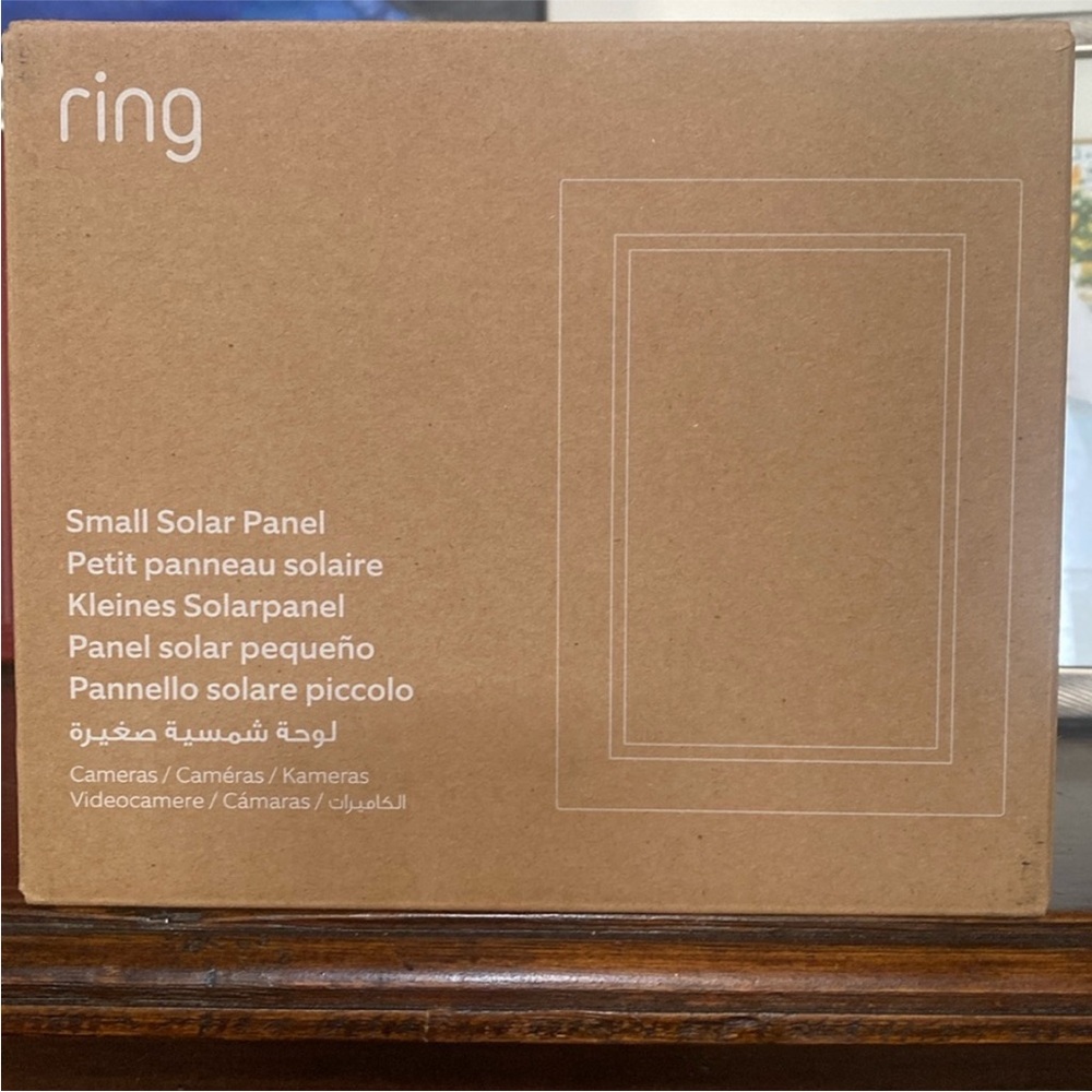 Ring Small White Solar Panel for Outdoor Camera • NWT